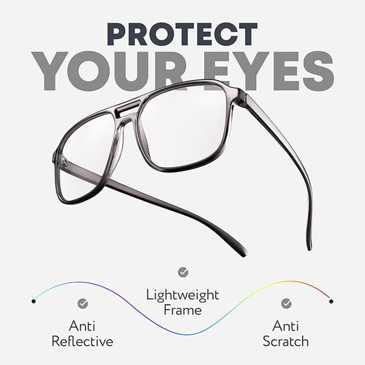 Prospek Blue Light Glasses for Women and Men SHADOW Lightweight Frame for Computer with Anti-glare to Reduce Eyestrain