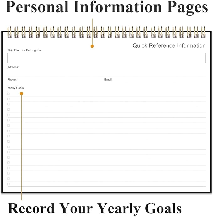 (3-Pack) Weekly Productivity Planner - 8.5" x 11" Dashboard Desk Notepad Has 6 Focus Areas to List Tasks for Goals, Projects, Clients, Academic or Meal-Organize Your Daily Work Efficiently, 54 Weeks