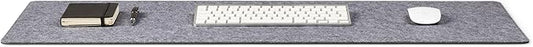Premium Felt Desk Mat | Medium 12" x 36" | Multifunctional Desk Pad for Home Office | Mid Gray