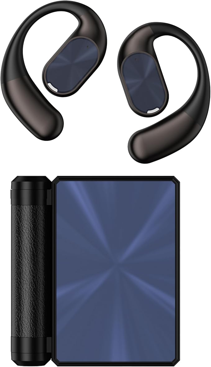 AI6.0 Bluetooth Headphones with Magnetic Protection Case, 156 Languages Support, Translation Earplugs for Wireless Headphones, Suitable for Travel, Business, Meetings and Study as Hearing Devices