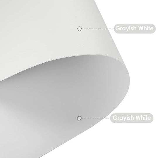 Leather Table Cover,1.8mm Thick,24x60 Inch Desk Cover,Large Desk Mat,Table Protector,Table Cover Protector,Desk Protector,Table Pad,(Grayish White+Grayish White,24x60)