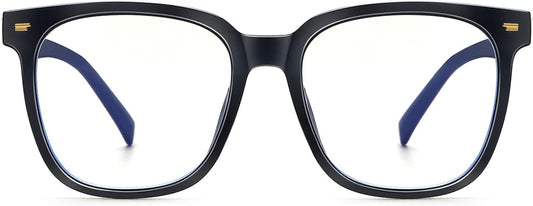 PANNER Oversized Square Blue Light Blocking Glasses for Women Men Anti Glare Reduce Eyestrain Computer Glasses