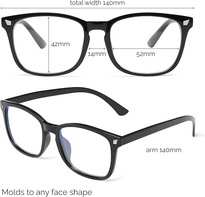 livho High Tech Blue Light Glasses - Advanced up to 99% Blue Light Blocking Computer Glasses - Screen Fatigue & UV Protection