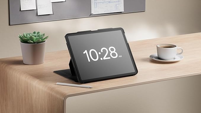 Zugu Case for iPad Air 13 Inch M3 2025 & M2 2024 &/12.9 inch (3rd/4th Gen), Slim Protective Cover with Apple Pencil Charging & Storage, Auto Wake/Sleep, Multiple Viewing Angles (Pine)