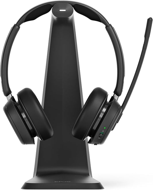 EPOS Impact 1061 Advanced Wireless Headset for PC with Noise-Canceling Mic, AI Voice Clarity, Super Wideband Audio, BrainAdapt Comfort, Durable for Office & Business Professionals