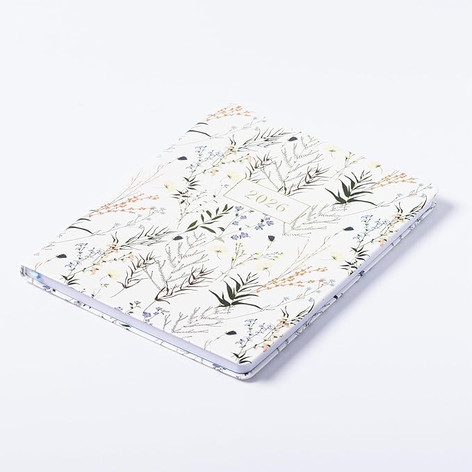 Eccolo 2025-2026 Large Agenda Planner, 18 Month, Yearly, Monthly & Weekly Pages, Habit & Gratitude Tracker (Flexi-Cover- 8 x 10")