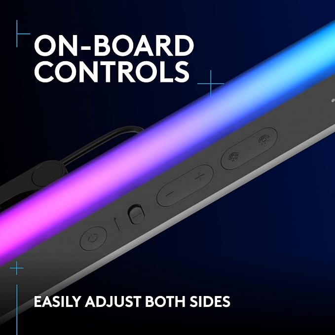 Logitech G733 Lightspeed Wireless Gaming Headset + Litra Beam LX Premium Dual-Sided RGB LED Streaming Key Light - White