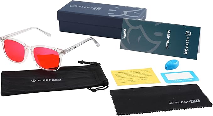 Blue Light Blocking Glasses for Women + Men - Better Sleep + Anti Eye Strain Protection - Computer Screens & Gaming