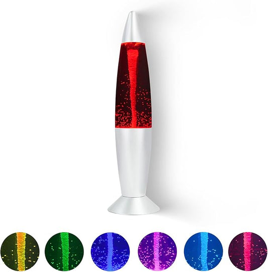 Tornado Glitter Lamp for Adults Kids Boys Girls Vortex Lights with 7 Multiple Colors Changing for Home Christmas Decoration Cool Mood Lights with USB Powered or 3AAA Battery