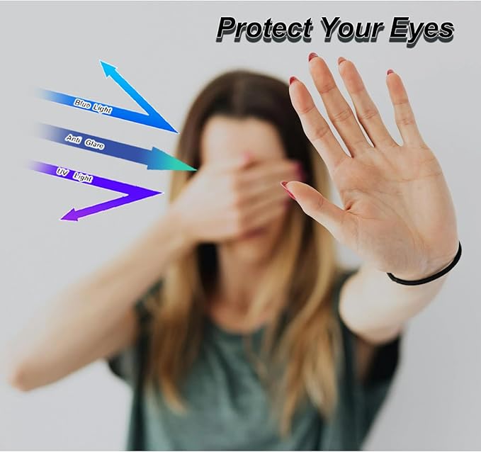 Hanging Computer Privacy Screen Protector Shield 25 inch 16:9 Widescreen Desktop Monitor, Anti Blue Light & Glare Filter - Compatible with LG Dell HP Acer and More (22.44X13.38 in)