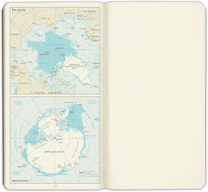 Gallery Leather Pocket Monthly Planner 2025, Elegantly Bound Calendar Planner and Notebook with Stylish Gold-Gilded Page Edges, 18 Months - Acadia Navy - US Space Force - 6 x 3.25 "