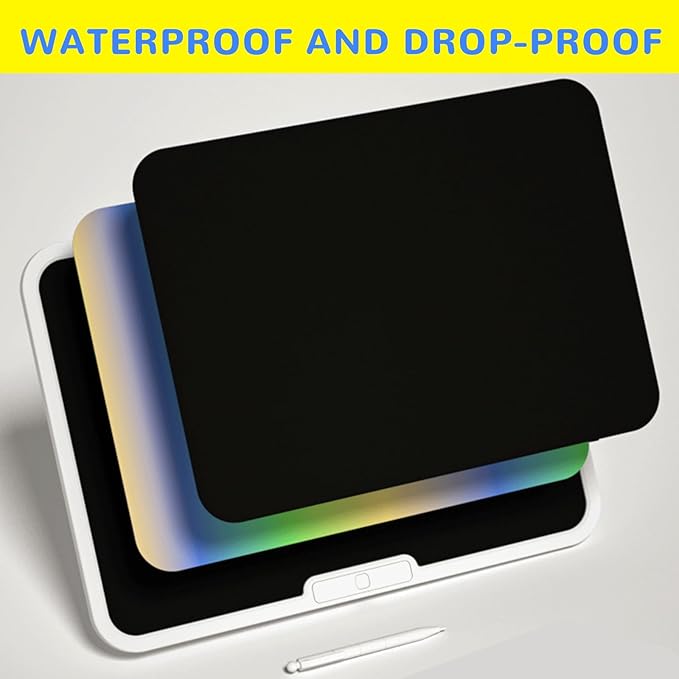 PS·baby 15Inch LCD Writing Tablet for Kids, Educate and Learn Children's Drawing Board Toys, Toys for Ages 2-6, Reusable Portable Drawing Tablet, Children's Gift