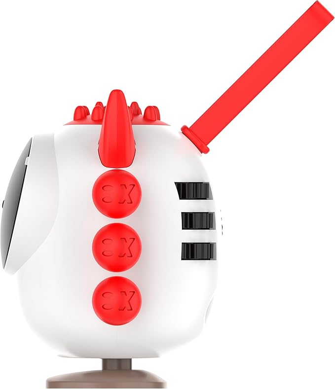 Fidget Toy Cubes with Cute Ears - Stress Relief for All Ages, Ideal for Office, School, and Home (Red)