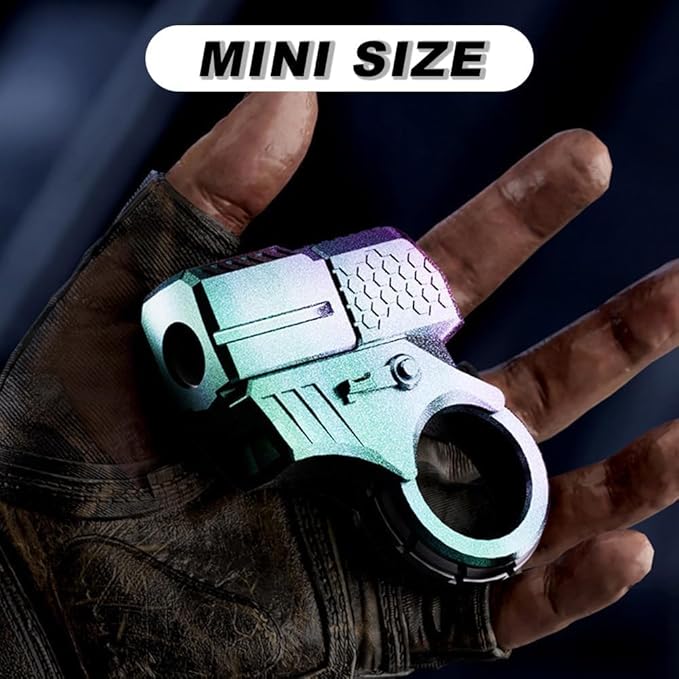 Metal Fidget Ring Fingertip Launcher Toy,Adult Sensory Stress Relief Fidget Toys,Best Gift Choice (Green)