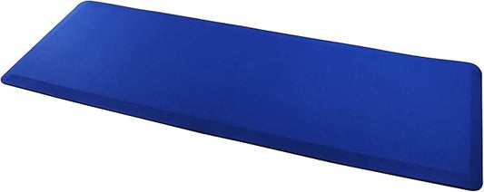 Ultralux Anti-Fatigue Long Floor Runner Comfort Mat, Thick Non-Slip Cushioned Kitchen Standing Mat 3/4” Thick 24" x 71" Premium Durable Ergonomic Multi-Use Standing Support Pad, Home, Office Rug, Blue