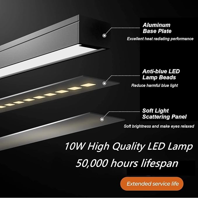 Piano Desk Lamp, 2-in-1 LED Piano Light with Base & Clamp for Upright Digital Grand Piano, 10W Flexible Gooseneck Table Lamp with 3 Color Modes×10 Brightness for Home Office Bedroom, Black