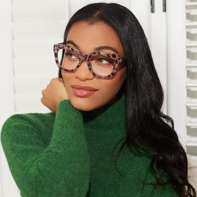 Peepers by PeeperSpecs Oprah's Favorite Center Stage Women's Oversized Blue Light Blocking Reading Glasses