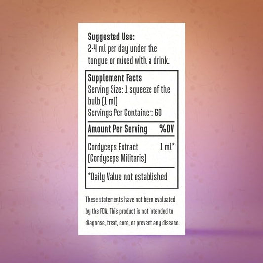 Hodgins Harvest Organic Cordyceps Mushroom Fruiting Body Extract Tincture - Extra Concentrated Dual Extract Supplement - Mushrooms for Energy Support - USDA Certified Organic - 2 fl oz