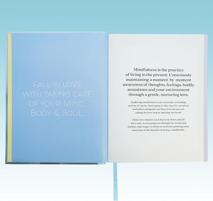 365 Day Mindfulness Journal, Daily Prompts Guided Notebook for Self Discovery Thoughtful Diary