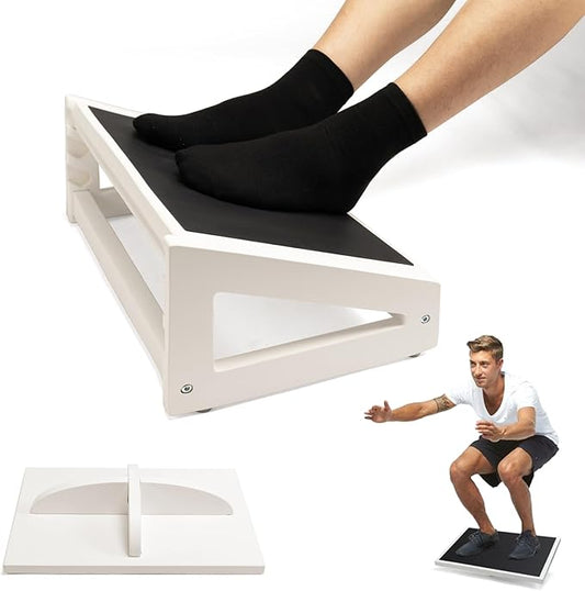 WOOD CITY Under Desk Footrest, 3 Heights Adjustable Foot Rest with Silicone Surface, 3 in 1 Non-Slip Foot Stool Improve Posture, Reduce Fatigue & Pain, Ideal for Home/Office/Gaming (White)