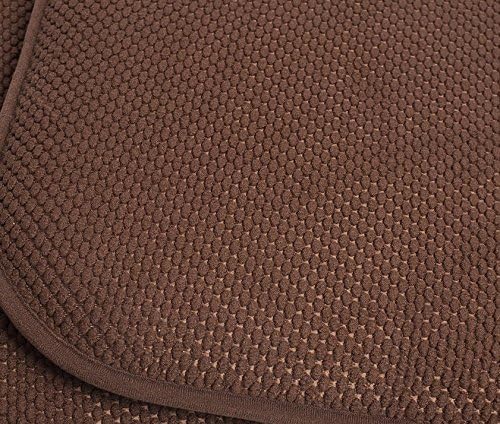 4 Pack Memory Foam Honeycomb Nonslip Back 16" x16" Chair/Seat Cushion Pad, Brown