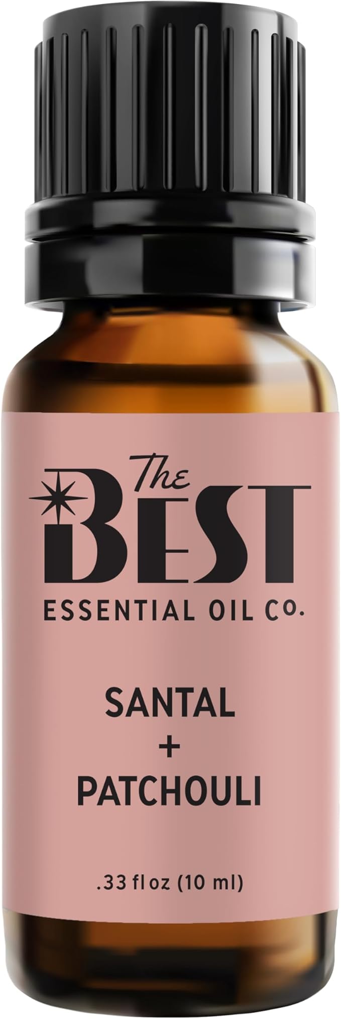 The Best Santal + Patchouli Essential Oil Blend- Premium Grade- 100% Pure Undiluted for Natural Aromatherapy & Diffuser - 10 ml (.33 fl oz)