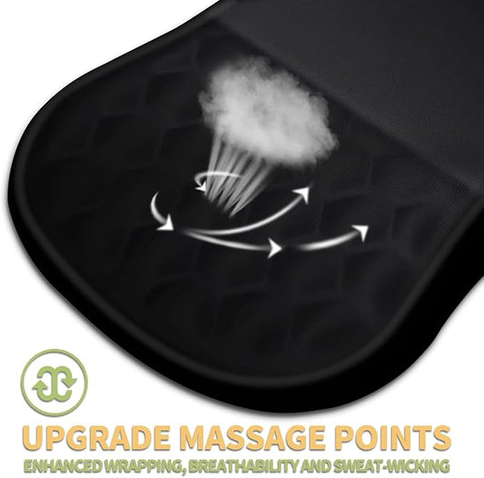 Ergonomic Mouse Pad with Wrist Rest Support, Massage Design Mouse pad Relief Carpal Tunnel Pain, Entire Memory Foam Non-Slip Mouse Pad, Computer Mouse Pads for Wireless Mouse Pad, Black