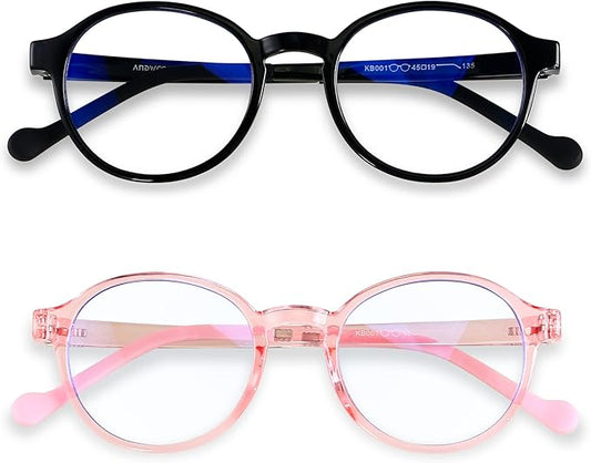 ANDWOOD Blue Light Glasses Kids Girls Boys Computer Gaming Anti Blue Ray Polarized sunglasses Age3-12