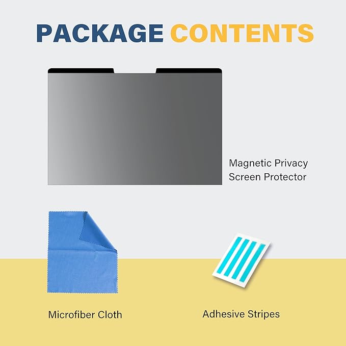 SenseAGE Magnetic Privacy Screen Protector for Surface Laptop 15 inch (6/5/4/3/2/1), Removable Anti-Glare Blue Light Filter, Compatible with Surface Laptop 15"