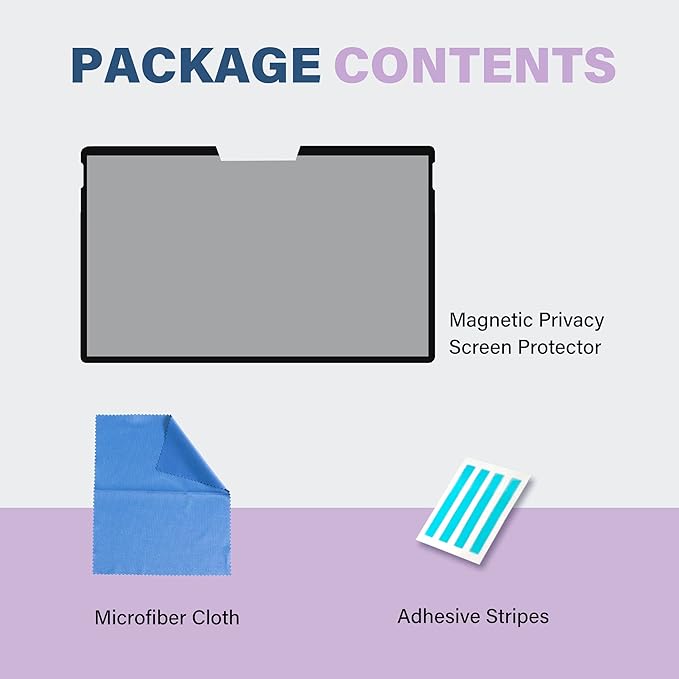 SenseAGE Magnetic Privacy Screen Protector for Surface Pro 12.3 inch (7+/7/6/5/4), Easy On/Off Privacy Filter, Anti-Blue Light, Glare, Laptop Screen Filter, Compatible with Surface Pro 12.3"