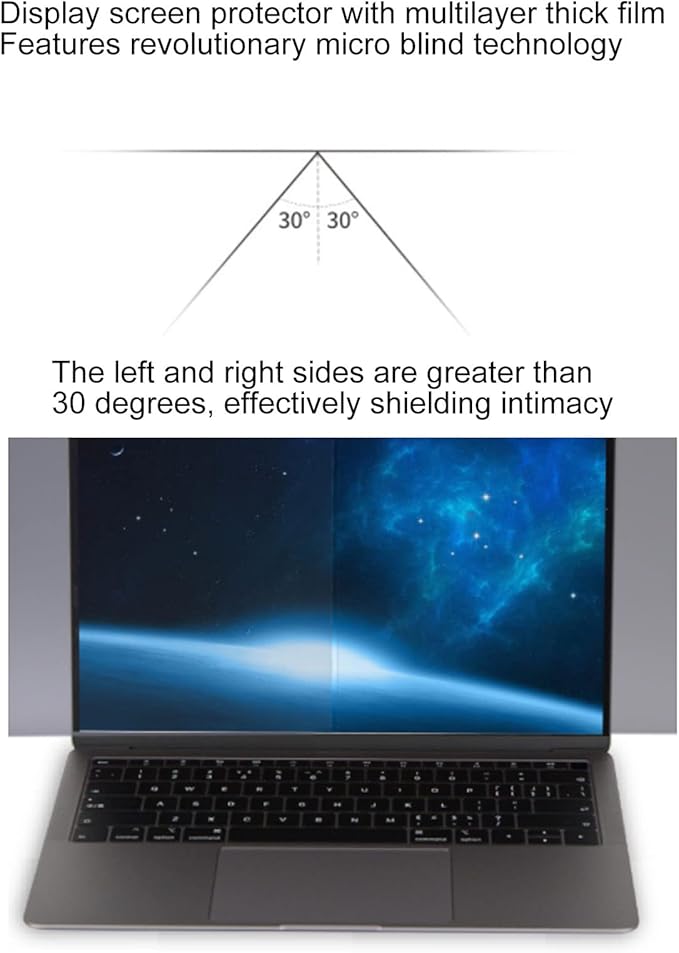 24 Inch Computer Privacy Screen for 16:9 Aspect Ratio Widescreen Monitor, Eye Protections Anti Glare Blue Light Computer Monitor Privacy Filter, 24 inch Protector Film