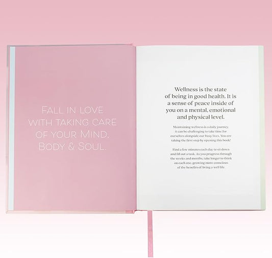 365 Day Wellness Journal, Daily Prompts Guided Notebook for Personal Growth Self Care Mindfulness Discovery Thoughtful Diary