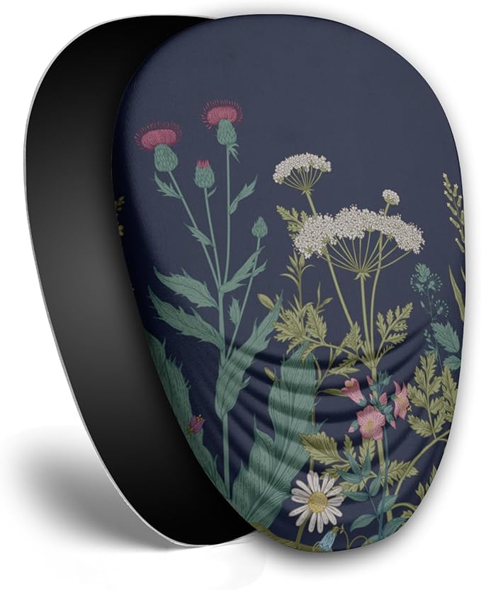 Ergonomic Mouse Pad with Wrist Rest Support, Memory Foam & Polyurethane, Weeds
