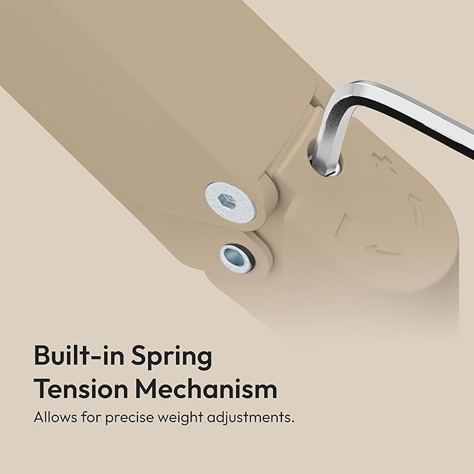 Pixio PS1D Wave Beige Dual Monitor Arm Stand Desk Mount - Fits up to 32 inches Monitors and up to 19.8lbs. VESA Compatibility and Integrated Cable Management