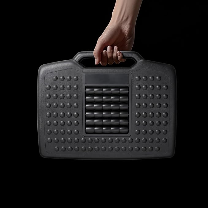 DXRacer Ergonomic Adjustable Desk Foot Rest, Foot Stools Footrest for Under Office Desk with Massage (Upgraded)