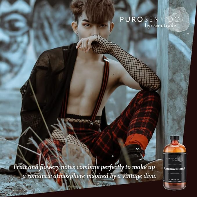 PuroSentido Unconventional Aroma Oil (500 ml) - Luxury Fragrance Oil for Diffusers and Humidifiers, Mint, Lavender, Cinnamon & Vanilla Home, Hotel & Spa Scent