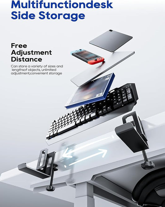 NODOCA Vertical Laptop Stand, MacBook/PC Stand with Headphone Holder, Desk Side Storage Rack for MacBook/Surface/Samsung/HP/Dell/Chrome Book - Black