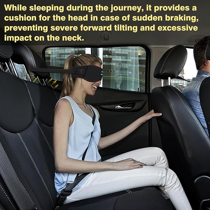 Joythink Sleep Headphones Headband Sleep Mask Eye Mask 3D Deep Bluetooth for Sleeping Blackout Washable Music Eye Cover with Speaker Microphones Black