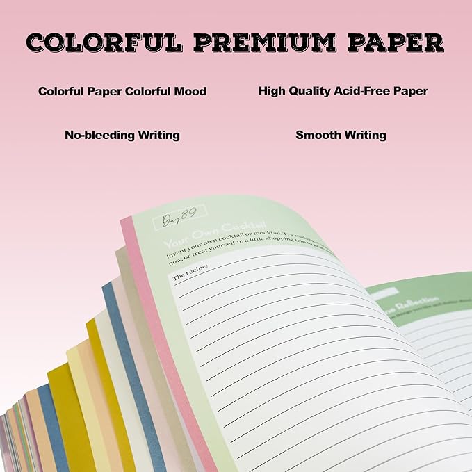 365 Day Wellness Journal, Daily Prompts Guided Notebook for Personal Growth Self Care Mindfulness Discovery Thoughtful Diary