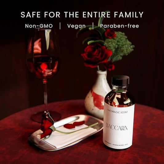 Baccara Diffuser Oil - Hotel & Home Luxury Scents Inspired by Baccarat Rouge - Diffuser Oil Scents for Home Designed for Use in All Diffusers - 8.5 fl oz, 250 mL