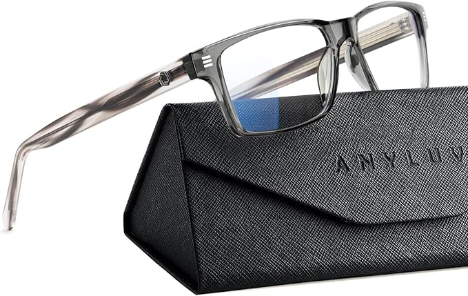 ANYLUV Blue Light Glasses Men Woman, Blue Light Blocking Glasses for Computer Gaming, Eye Strain Relief Eye Protection