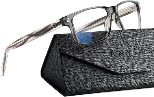 ANYLUV Blue Light Glasses Men Woman, Blue Light Blocking Glasses for Computer Gaming, Eye Strain Relief Eye Protection