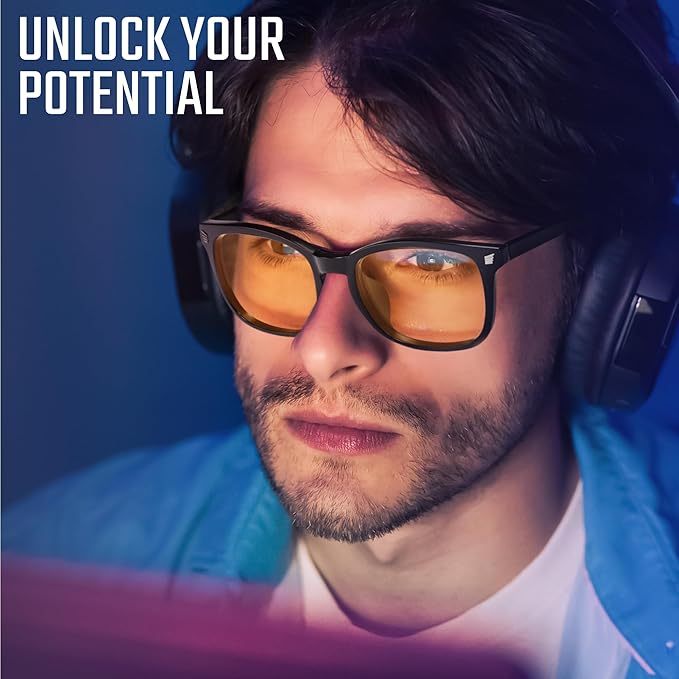 livho High Tech Blue Light Glasses - Advanced up to 99% Blue Light Blocking Computer Glasses - Screen Fatigue & UV Protection