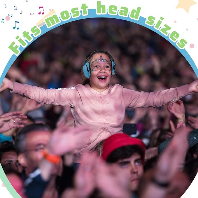 Amylove 12 Pcs Kids Ear Protection Noise Cancelling Headphones Ear Muffs Bulk 27db Adult Noise Reduction Hearing Earmuff(Universal Fit (kids & Adults),Cute Style,Classic Color)