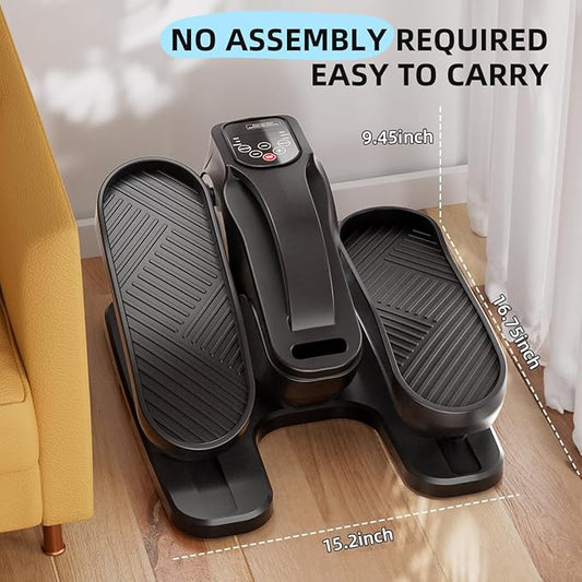 Under Desk Elliptical Machine, Electric Ellipse Leg Exerciser with Remote,Suitable for Leg Exercises for Elderly People ,12 Auto Modes &12 Adjustable Quiet