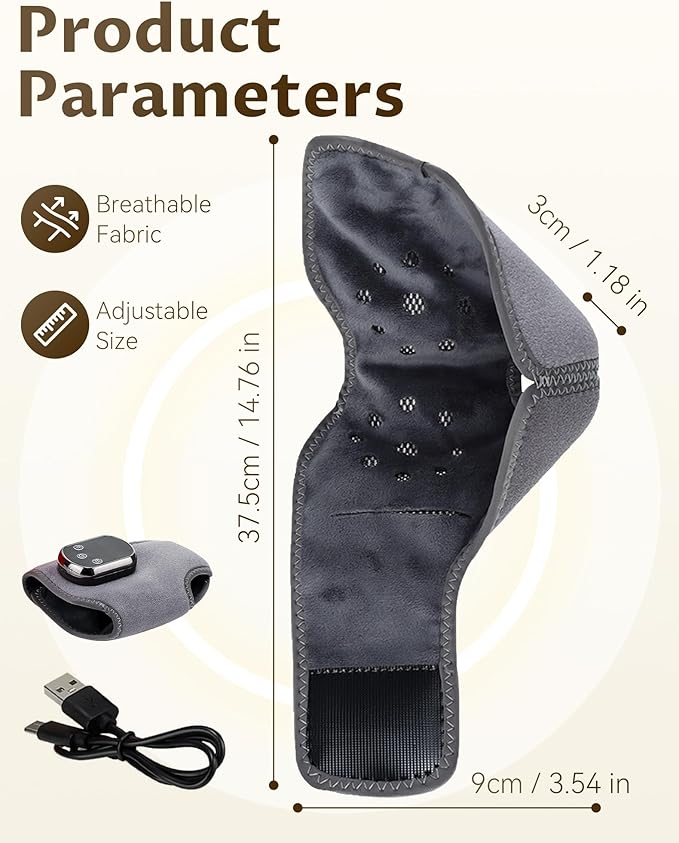 Pure Relief Foot Massager, Pureita Foot Massager,3 Vibration & 5-Temp Settings, Wireless Purerelief Triple Action Massager, Smart Timer, Touch Screen, for Pain Relief, Swelling (1Pcs)