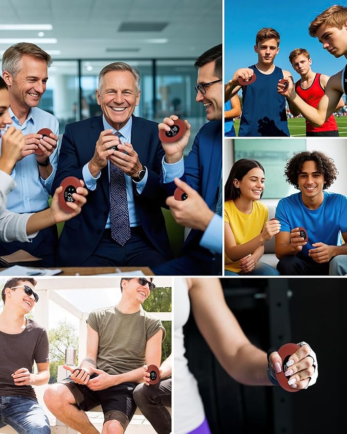 Grip Strength Tester, Rechargeable Digital Hand Gripper Strengthener Up to 396lbs, Hand Gripper Strengthener with Counting, LED Display, Fitness Toy, Stress Balls for Sport Home School