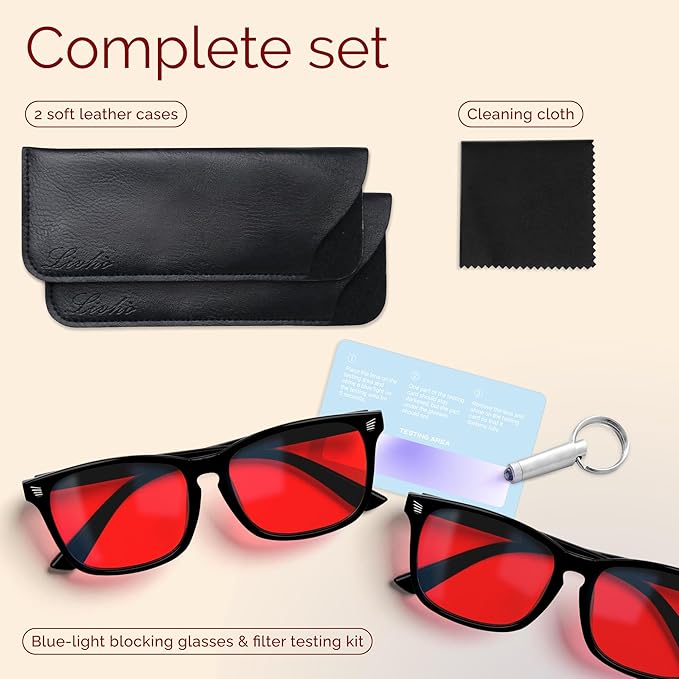 livho High Tech Blue Light Glasses - Advanced up to 99% Blue Light Blocking Computer Glasses - Screen Fatigue & UV Protection