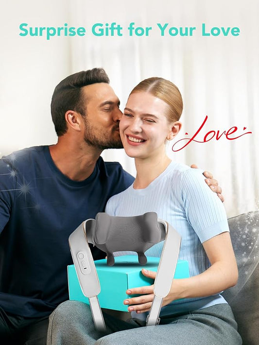 SKG Neck Massager for Pain Relief Deep Tissue 6D Kneading with Heat Cordless Neck and Shoulder Massage Gifts for Men and Women H5 mini