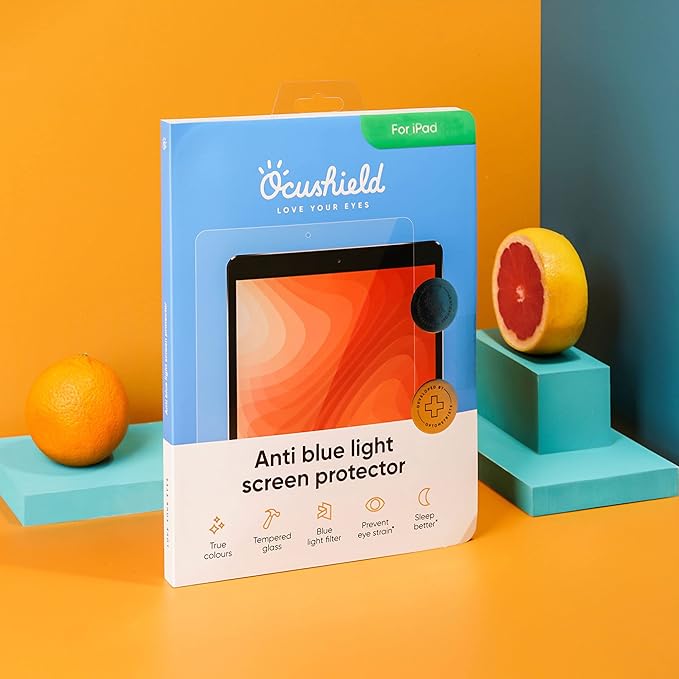 Ocushield Anti Blue Light Tempered Glass Screen Protector for Apple iPad Mini 6 (8.3") - Blue Light Filter for iPad - Anti Glare - Protect Your Eyes & Improve Sleep